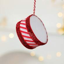 Rot-weiß gestreifte Snare Drum