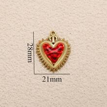 1pc Stainless Steel 18K Gold-Plated Fashionable Cute Star Moon Heart Flower Pendant DIY Jewelry Making Kit Suitable For Everyday Wear Gift Stainless Steel Pendant - Round Pendant - View 11