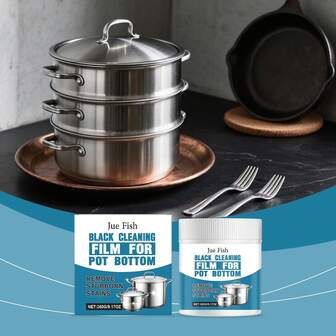 Cookware Cleaning Paste, Removes Stubborn Grease And Grime, Restores Shine