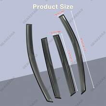 GEARZAAR 4pcs Wind Deflectors Set For  Kuga 2012 - 2019 (4 Pieces)- Next Day Delivery - por defecto - Ver 4