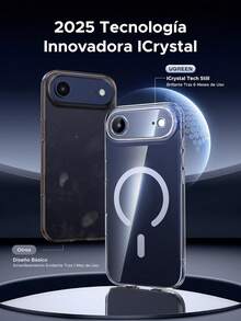 Funda Magnética para iPhone Air, MagSafe Case Antidesgaste, Anti-Amarillo con Protección de la Lente y contra Caídas, Antigolpes Respaldo Transparente, Carcasa 6.5 Pulgadas - iPhone 16 Pro - Ver 7