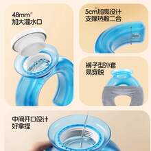New Mini U-Shaped Warm Water Bag, Halter Style, Refillable, Anti-Explosion, Neck Warmer, Wholesale, Cold & Hot Therapy Use - Multicolor - View 4