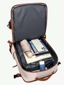 Women's Backpack, Large Capacity Travel Backpack, Commute/School Backpack, Fashionable Laptop Bag, Short-Distance Business Travel Luggage Bag, Meets Ryanair, Wizz Air And Other Airlines' Regulations - Multicolor - View 7