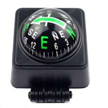 La bàn ô tô 3 trong 1 tích hợp nhiệt kế và ẩm kế - Phụ kiện nội thất màu đen và cam thời trang, phù hợp cho ô tô, thuyền và những người đam mê xe cộ, giúp tăng thêm vẻ sang trọng cho xe | Trang trí bảng điều khiển thanh lịch | Cấu trúc nhựa bền chắc - Nhiều màu - Xem 15