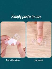 20 Stück selbstklebende Kabelclips, Kabelklemme, klebrige klare Kabelclips, Kabelmanagement-Organizer, Kabelhalter für TV-Kabel, Schreibtisch, Zuhause, Büro