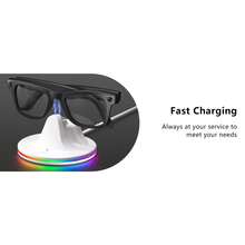 Suitable For Meta  Glasses Charger Stand Meta Glasses AR Glasses Charging Dock RGB Storage Stand - 白色 - 查看 8