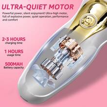 專業女性電動除毛器，USB充電，LED燈，多功能美容除毛器，多用途除毛器 & 修剪器，節日禮物，給女友/好朋友的派對禮物 - 彩色 - 查看 5
