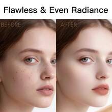 Dewy & Wild Foundation Primer, Concealing, Moisturizing, Long-Lasting, Non-Cakey, Suitable For Dry Skin - Warm White - View 9