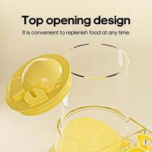 1pc Hamster Food And Water Bowl,Automatic Chinchilla Food Bowl - Stable Large Capacity Detachable Water Dispenser For Mice Hedgehog Ferret Chinchilla Pigeons Parrots - Multicolor - View 4