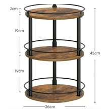 Kitchen Rotating Rack Layered Storage Rotating Spice Rack Spice Rack Kitchen Countertop Storage Rack - Wood - View 10