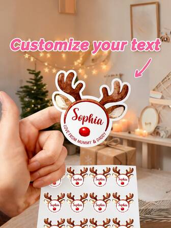 20 st. anpassade julklappsklistermärken med ansikten, presentklistermärken, personalisering av julklappar, ansiktsklistermärken, det finns tre stilar, presentklistermärken med ansikten, presentklistermärken med namnetiketter, anpassade ornament med foto och text, anpassade julklappar, personliga Makezbright-presenter