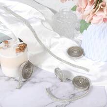 لفة أو نصف لفة من شريط لاصق مرصع بالكريستال والراين الفضي بحجم 2 مم، شريط لامع للفنون والحرف والأعراس وأعياد الميلاد وحفلات DIY والسيارات وتزيين الهواتف، إكسسوارات للنساء، ديكورات الحفلات والأعراس، تأثيرات لامعة، شريط زخرفي، لاصق قوي، كريستال عالي الجودة، مستلزمات الحرف، ملصقات لاصقة، منظمو الحفلات - متعدد الألوان - مشاهدة 8