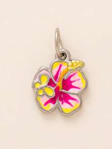1PC Fashion Flower Series Stainless Steel Pendant DIY Handmade Accessory Gold Plated Color Preserved - Multicolor - View 11