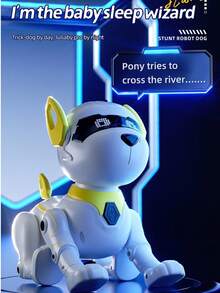 儿童遥控机器狗玩具，可编程智能跳舞和行走遥控机器人小狗，互动语音控制电子宠物礼物，适合 3-6-8 岁男孩和女孩 - 彩色 - 查看 9