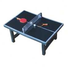 1 Set Resin Mini Table Tennis Table With Rackets And Balls, Creative Miniature Scene Model Decoration, Ping Pong Table Set, Collectible Decor For Home, Desk, Room, Living Room, Coffee Table, Office Desk, Wedding Table, Dollhouse, Car, Festivals, DIY, Perfect Gift For Ping Pong Enthusiasts - Multicolor - View 10