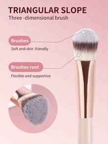 MAANGE 1pc/5pcs/9pcs/13pcs Makeup Tool And Brush Set, Including Foundation Brush, Blush Brush, Eyeshadow Brush, Eyebrow Brush, Powder Brush, Highlighter Brush, Contour Brush, Concealer Brush, And Powder Puff Accessories Gifts For Women&Girls,Makeup Accessories Gifts For Friends