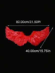 1pc Colorful Feather Angel Wings, Personalized Costume Prop For Adults, Suitable For Festivals, Performances, Cosplay,Halloween