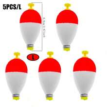钓鱼浮标，带配重浮标，泡沫浮标，球形椭圆浮标，适用于钓蓝鳃太阳鱼、白斑狗鱼、杂鱼、鲈鱼、鳟鱼 - 彩色 - 查看 14