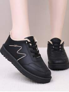 女士冬季保暖内衬休闲防水防滑妈妈靴