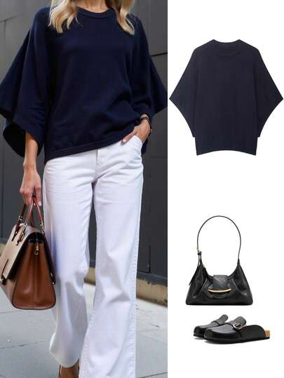 Women's Casual Loose Fit Long Sleeve Knit Sweater, Versatile For Work And Daily Wear, Autumn/Winter