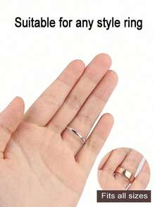 Resin Ring Adjuster, Invisible Ring Sizer Pads, Suitable For Loose Rings, Fits All Finger Sizes. Invisible Ring Sizer Adjuster, Fits Loose Rings - Multiple Finger Sizes Available, Comfortable And Protective. Adjustable Clear Tightener, Sizer Tool, Jewelry Protector, Fits Loose Rings. Ring Adjuster Fits Any Ring, Multiple Sizes Available. Women's Ring Adjuster. - Multicolor - View 7