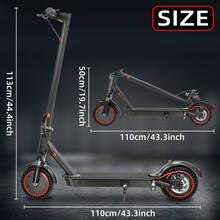 The Balance Of Power And Portability | 350W Foldable Electric Scooter | 36V10Ah Long-Lasting Battery - Black - View 7