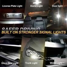 TOAUTO 2Pcs 25W 3000LM W16W T15 LED Reverse Lights White Canbus For Car Backup Lamp Tail Brake Lights Super Bright Mini Size 12V - T15 - View 8