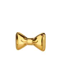 1PC Cute Bow Knot Rings For Women 18K Gold Plated Stainless Steel Bow Open Ring Wedding Party Christmas Jewerly Gift Women
