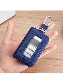 Dompet Kunci Kulit Sintetis Bergaya dengan Kunci Peredam Guncangan - Portabel & Ringan untuk Kunci Pria, Termasuk Fitur Kontrol Jarak Jauh. Hadiah untuk Wanita, Hadiah untuk Pria, Hadiah Halloween, Hadiah Hari Guru, Hadiah Kecil, Gantungan Kunci untuk Kunci, Gantungan Kunci Pengaman, Gantungan Kunci untuk Wanita, Tempat Kunci Mobil. - MultiWarna - View 9
