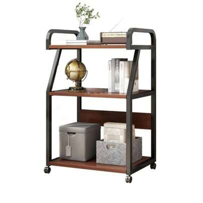 Supporto per stampante, tavolo mobile per stampante a 3 livelli con spazio di archiviazione, carrello multifunzione per stampante con ruote per l'organizzazione dell'ufficio domestico