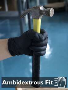 20 piezas Guantes de nitrilo desechables, con textura de diamante para un agarre mejorado, doble y protección reforzada, multiusos para cocina, herramientas y cuidado personal