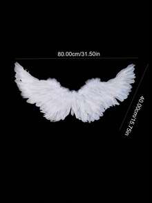 1pc Colorful Feather Angel Wings, Personalized Costume Prop For Adults, Suitable For Festivals, Performances, Cosplay Halloween Halloween Accessories
