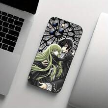 Funda negra de TPU Code Geass, linda, simple, gruesa, anti-caída, decorativa, protectora para teléfono móvil, accesorios para iPhone 11/12/13/14/15/16/Pro Max Pro Plus Series, regalo de funda - Mezcla de colores - Ver 8