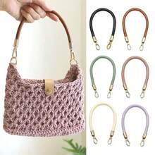 1pc Multi-Color Leather Bag Strap, Metal Buckle, Suitable For Underarm Bag, Wristlet, Handbag, Shoulder Bag, Adds Fashion And Practicality To Bags, Easily Create Different Styles, Replaceable Bag Strap - Multicolor - View 2