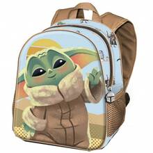 The Mandalorian, Small 3D Backpack, 26 X 31 Cm, 8.5 L Capacity, Turquoise/Brown - Baby Blue - View 2