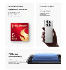 Xiaomi (MI) Xiaomi 17 5th Gen Snapdragon 8 Ultra Edition, Photon Hunter 950, 7000mAh Xiaomi Ganges Battery, White, 12GB+256GB 5G Smartphone - Black - View 2