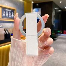 升级版磁吸手机支架，可折叠仿皮材质，带可调节指带，兼容 16/15 Pro Max/14/13/12及所有智能手机，黑色 - 彩色 - 查看 3