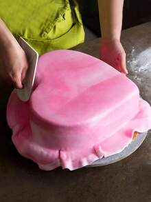 1pc Foam Cake Dummies, Styro- Foam Heart-Shaped Fake Models Polystyrene Embryo Cake Decorating Practice Cake Modelling For Valentines Day Wedding Display - Multicolor - View 5