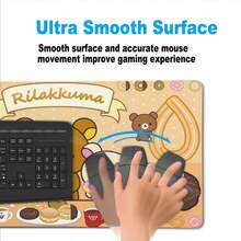 Gamer Mouse Pad Desk Accessories Rilakkuma Office Computer Desk Mat Kawaii Gaming Mouse Pads Cute Table Mats - HỒNG-13 - Xem 6