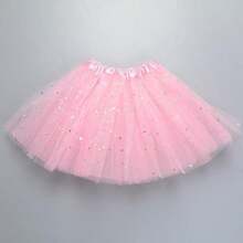 1 pieza Falda tutú de estrella de festival de princesa, adecuada para niñas de 3 a 8 años para actuaciones de baile de festival de princesa - Multicolor - Ver 12