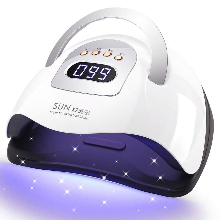 Lâmpada de Unhas UV com 81 LEDs, Máquina Secadora de Unhas com Tela LCD, Secagem Rápida, Lâmpada de Manicure para Curar Todas as Unhas, Ferramentas de Arte de Unhas em Gel