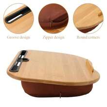 Lap Desk Portable Laptop Desk With Cushion Device Ledge Home Office Table Tray For Tablet Notebook Bed Sofa Travel Working Writing Drawing 38 * 28cm