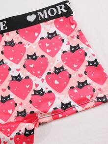 Dircho 5pcs Women Paisley Print Contrast Binding Boyshorts, Comfy & Sofy & Elastice Waist Intimates Panties, Women's Lingeries & Underwear - Multicolor - View 12