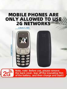 SOYES Spare Mobile Phone - New 2G Mini Handset, Minimalist And Understated, Dual-SIM Standby Compact Device In Multiple Colours, Ideal For Calls, Texts And Travel Portability. - Multicolor - View 2