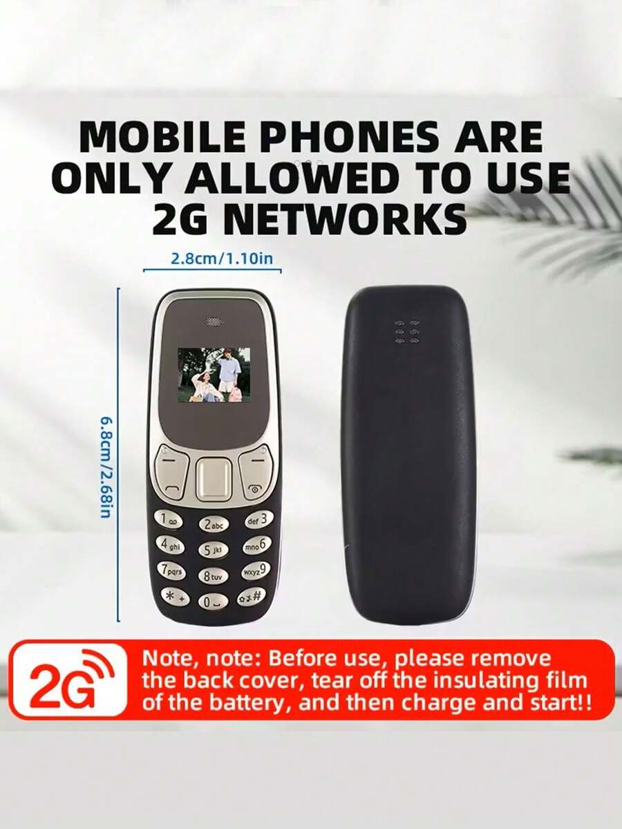 SOYES Spare Mobile Phone - New 2G Mini Handset, Minimalist And Understated, Dual-SIM Standby Compact Device In Multiple Colours, Ideal For Calls, Texts And Travel Portability.