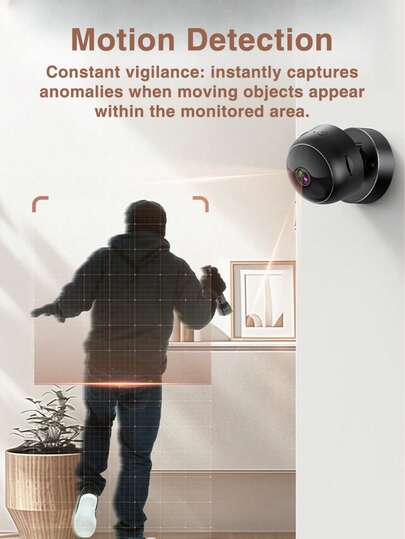 Mini WiFi Surveillance Camera,360° Rotation, Night Vision, Motion Detection, Wireless Indoor Baby Monitor, Built In Battery view 7