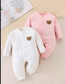Nika Baby Baby Lullaby Romper Kit - Rosa Pálido - Ver 4