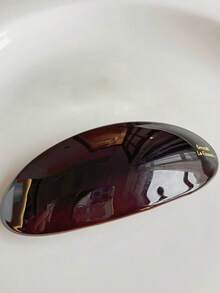 1个女士时尚亚克力扁平设计9.8厘米椭圆形发夹，低马尾弹簧夹，简约发饰，适合短蓬松发型，日常佩戴，节日礼物，头部饰品，女士发饰，发夹 - 多色B款 - 查看 13