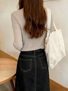 秋冬新款修身针织毛衣，百搭叠穿上衣