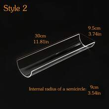 Molde para enrollar pasteles, molde en forma de U para enrollados suizos, molde DIY. Hecho de material acrílico inodoro y de alta calidad. Adecuado para enrollados suizos, enrollados crujientes, crepes, pasteles enrollados, rollos de reina, pinonos. Transparente y fácil de limpiar. Una herramienta ideal para hacer postres enrollados para hornear, cocinas, uso doméstico, proyectos DIY y aplicaciones hoteleras. - Multicolor - Ver 12
